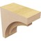 Ekena Millwork 3"W x 6"D x 6"H Classic Rivera Rough Cedar Woodgrain TimberThane Corbel, Primed Tan CORUR03X06X06RIVRCPR - alternate 5